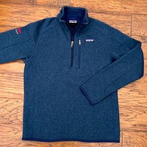 Patagonia 1/4 zip pullover - Better Sweater - Navy- Small - excellent condition.
